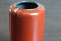 Petit vase cylindrique rouge, c. 1962.